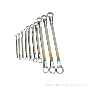 #45carbon steel  Double ring open end spanners/mirror polished/yogon used for industrial/automobile spare parts